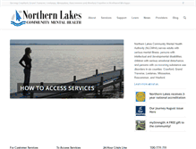 Tablet Screenshot of northernlakescmh.org